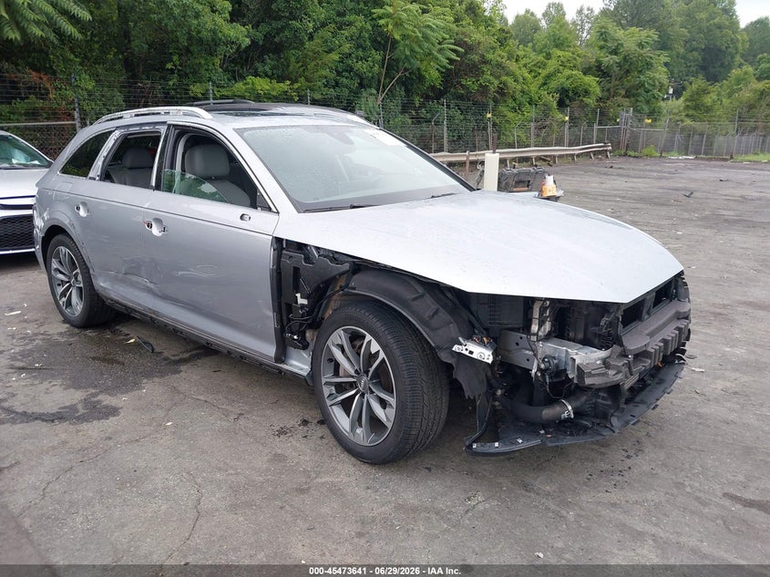 2018 Audi A4 allroad VIN WA18NAF4XJA054285 IAAI salvage auction — FRONT END, Salvage (North Carolina), sold $7,300 on 2026-07-16 (photo 1)