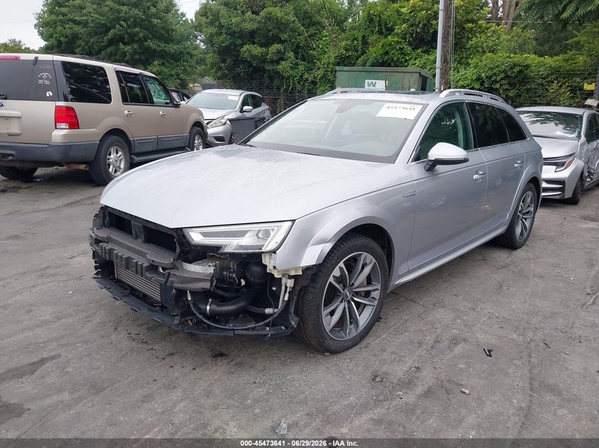 2018 Audi A4 allroad VIN WA18NAF4XJA054285 IAAI salvage auction — FRONT END, Salvage (North Carolina), sold $7,300 on 2026-07-16 (photo 2)