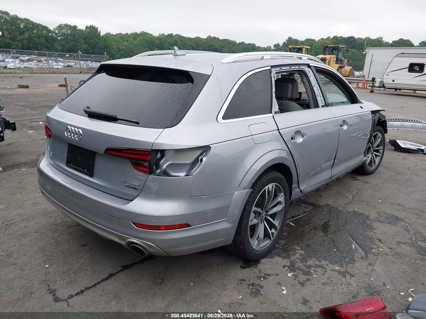 2018 Audi A4 allroad VIN WA18NAF4XJA054285 IAAI salvage auction — FRONT END, Salvage (North Carolina), sold $7,300 on 2026-07-16 (photo 4)