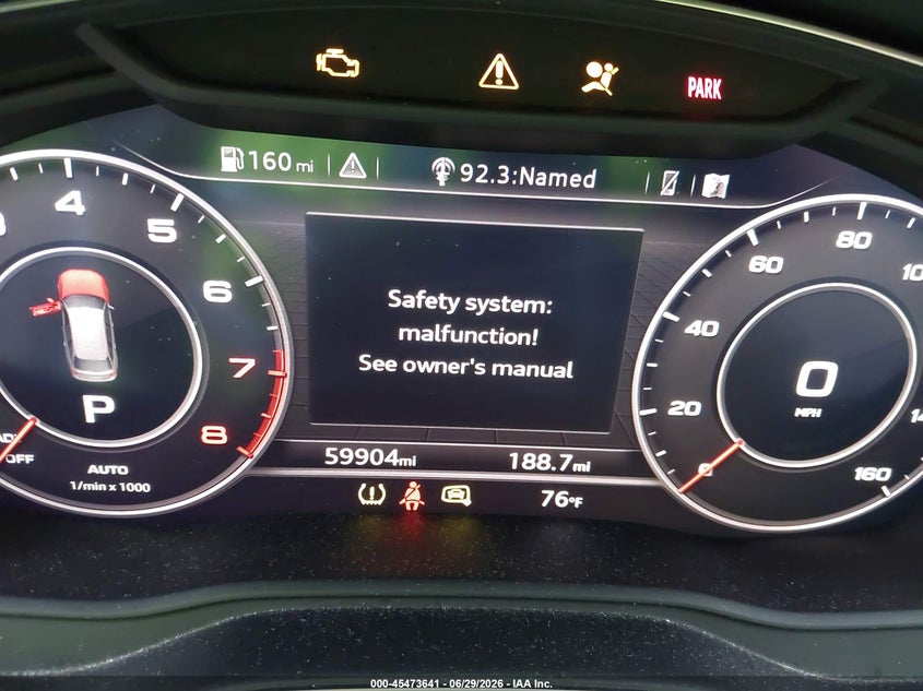 2018 Audi A4 allroad VIN WA18NAF4XJA054285 IAAI salvage auction — FRONT END, Salvage (North Carolina), sold $7,300 on 2026-07-16 (photo 7)