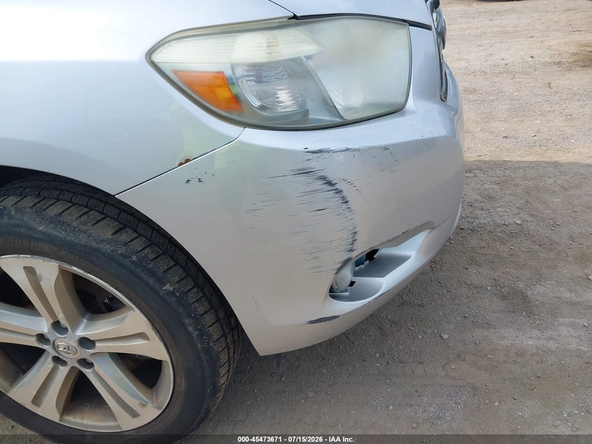 2008 Toyota Highlander VIN JTEES43A782054001 IAAI salvage auction — NORMAL WEAR, Clear (Michigan), sold $1,325 on 2026-07-30 (photo 6)