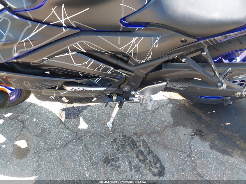 2024 Yamaha Yzf VIN MH3RH18Y8RK017132 IAAI salvage auction — ROLLOVER, Salvage Title, sold $1,300 on 2026-09-03 (photo 9)