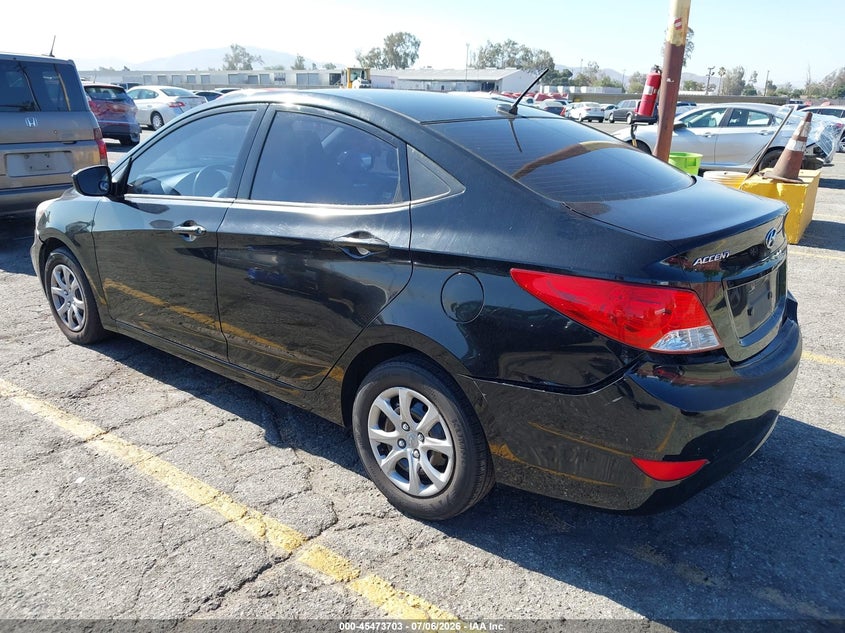 2012 Hyundai Accent VIN KMHCT4AE3CU209585 IAAI salvage auction — FRONT & REAR, Salvage (California), sold $1,225 on 2026-07-14 (photo 3)