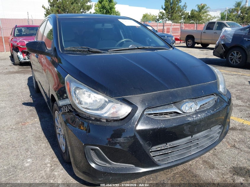 2012 Hyundai Accent VIN KMHCT4AE3CU209585 IAAI salvage auction — FRONT & REAR, Salvage (California), sold $1,225 on 2026-07-14 (photo 6)