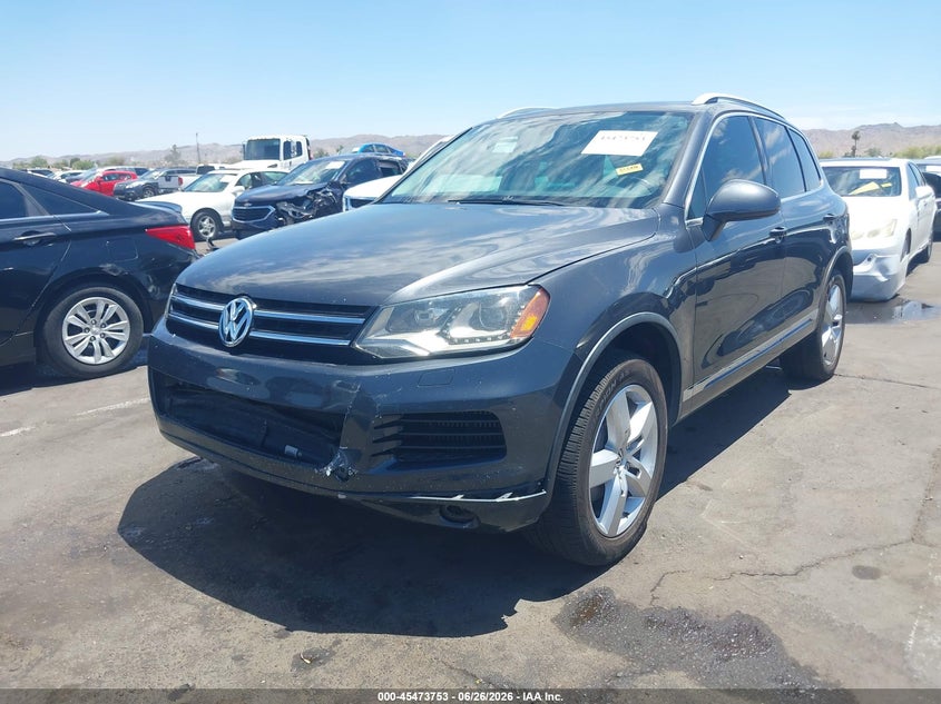 2011 Volkswagen Touareg VIN WVGFK9BP6BD004032 IAAI salvage auction — FRONT END, Salvage (Arizona), sold $3,150 on 2026-07-14 (photo 6)