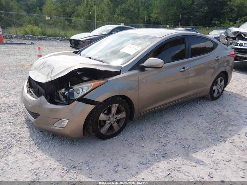 2013 Hyundai Elantra VIN 5NPDH4AE2DH295252 IAAI salvage auction — FRONT END, Salvage Title, sold $400 on 2026-07-23 (photo 2)