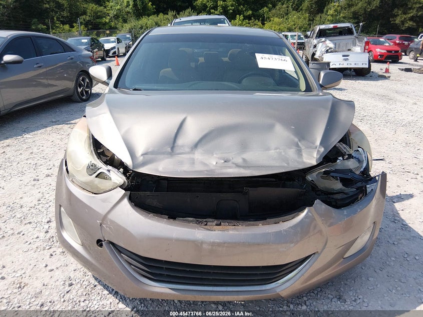 2013 Hyundai Elantra VIN 5NPDH4AE2DH295252 IAAI salvage auction — FRONT END, Salvage Title, sold $400 on 2026-07-23 (photo 6)