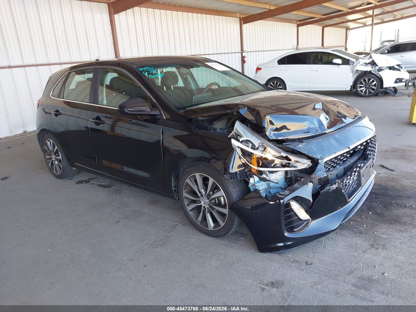 2018 Hyundai Elantra VIN KMHH35LE8JU013275 IAAI salvage auction — RIGHT FRONT, Salvage (California), sold $1,050 on 2026-07-09 (photo 1)