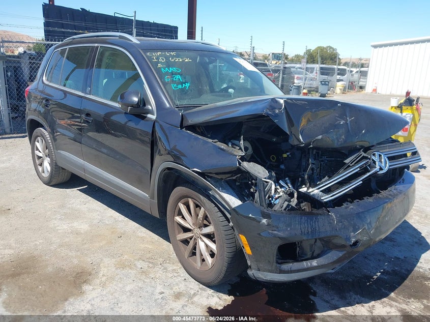 2017 Volkswagen Tiguan VIN WVGRV7AX6HK005387 IAAI salvage auction — FRONT END, Salvage (California), sold $625 on 2026-08-06 (photo 1)