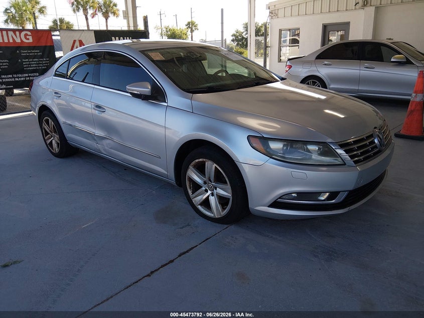 2014 Volkswagen Passat cc VIN WVWAN7AN6EE500375 IAAI salvage auction — ENGINE DAMAGE, Clear (Florida), sold $375 on 2026-07-08 (photo 1)