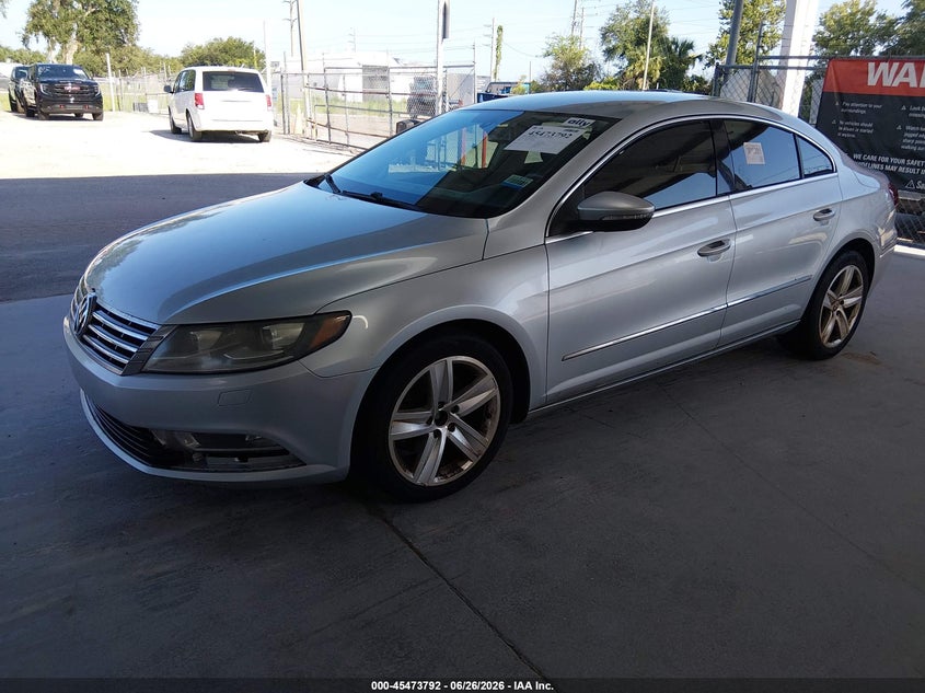 2014 Volkswagen Passat cc VIN WVWAN7AN6EE500375 IAAI salvage auction — ENGINE DAMAGE, Clear (Florida), sold $375 on 2026-07-08 (photo 2)