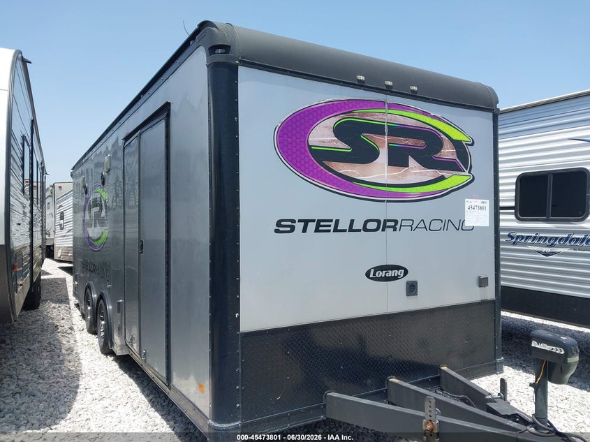 2020 Haulmark Trailer VIN 7KB1E2426LT001737 IAAI salvage auction — HAIL, Clear (Oklahoma), sold $5,100 on 2026-09-08 (photo 1)