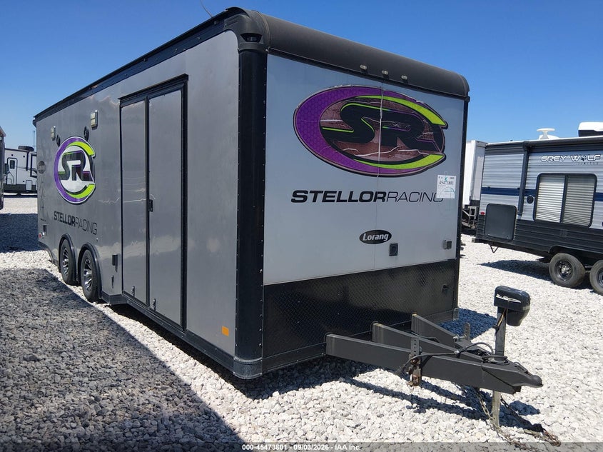 2020 Haulmark Trailer VIN 7KB1E2426LT001737 IAAI salvage auction — HAIL, Clear (Oklahoma), sold $9,500 on 2026-09-16 (photo 1)