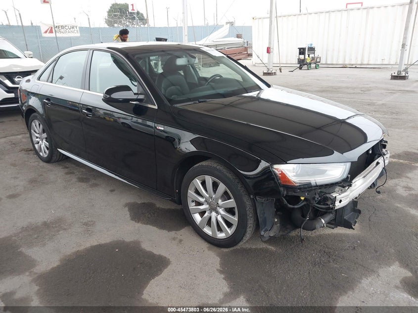 2015 Audi A4 VIN WAUAFAFL8FN010276 IAAI salvage auction — FRONT END, Salvage (California), sold $1,700 on 2026-07-08 (photo 1)