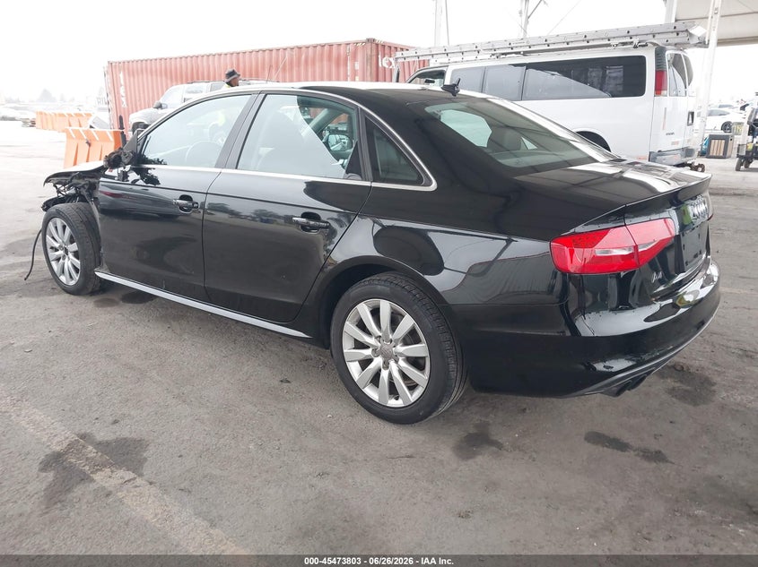 2015 Audi A4 VIN WAUAFAFL8FN010276 IAAI salvage auction — FRONT END, Salvage (California), sold $1,700 on 2026-07-08 (photo 3)