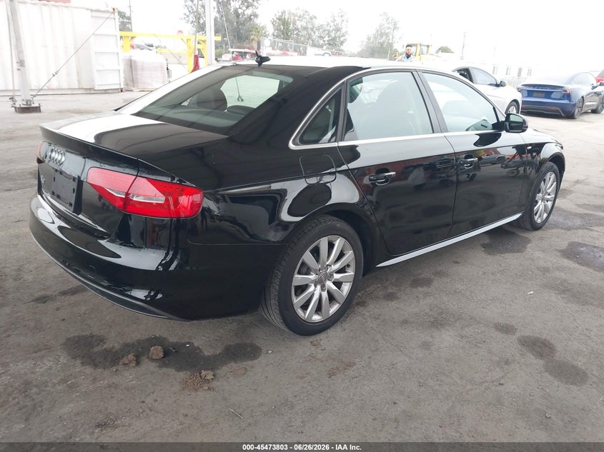 2015 Audi A4 VIN WAUAFAFL8FN010276 IAAI salvage auction — FRONT END, Salvage (California), sold $1,700 on 2026-07-08 (photo 4)