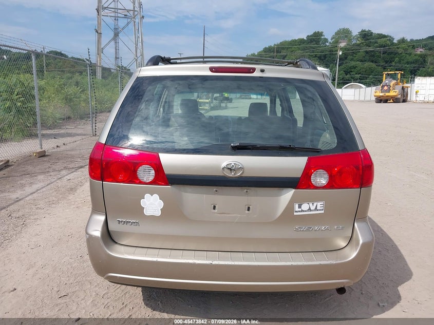 2006 Toyota Sienna VIN 5TDZA23C36S470079 IAAI salvage auction — NORMAL WEAR, Clear (Pennsylvania), sold $1,100 on 2026-07-14 (photo 6)