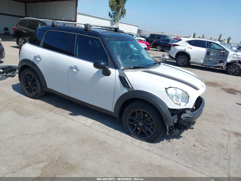 2012 Mini VIN WMWZC3C56CWL84789 IAAI salvage auction — LEFT FRONT, Salvage (California), sold $825 on 2026-07-27 (photo 1)