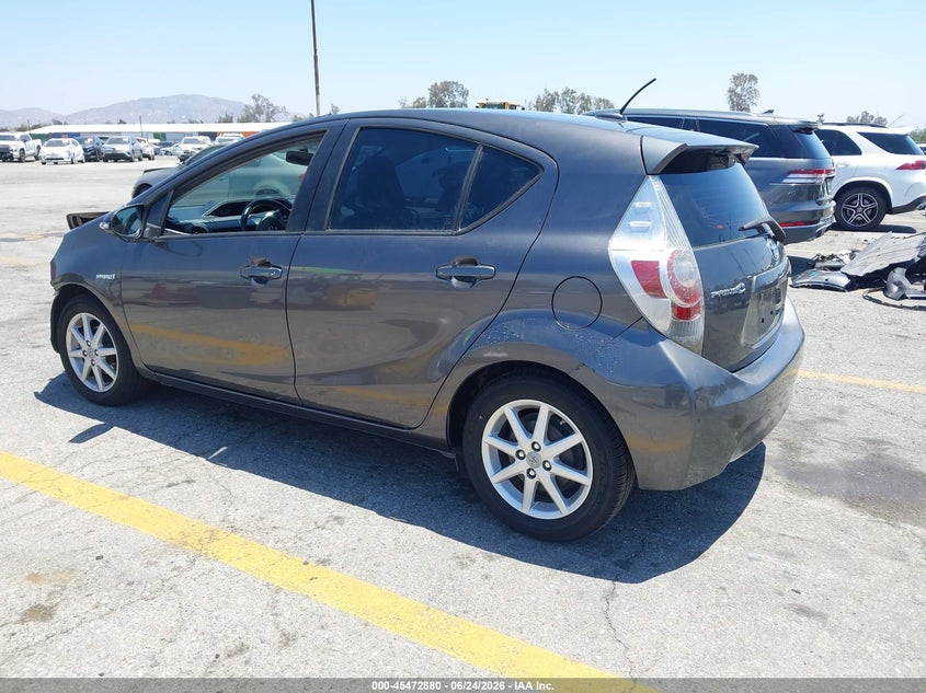 2013 Toyota Prius c VIN JTDKDTB30D1035854 IAAI salvage auction — FRONT END, Salvage (California), sold $1,450 on 2026-07-07 (photo 3)