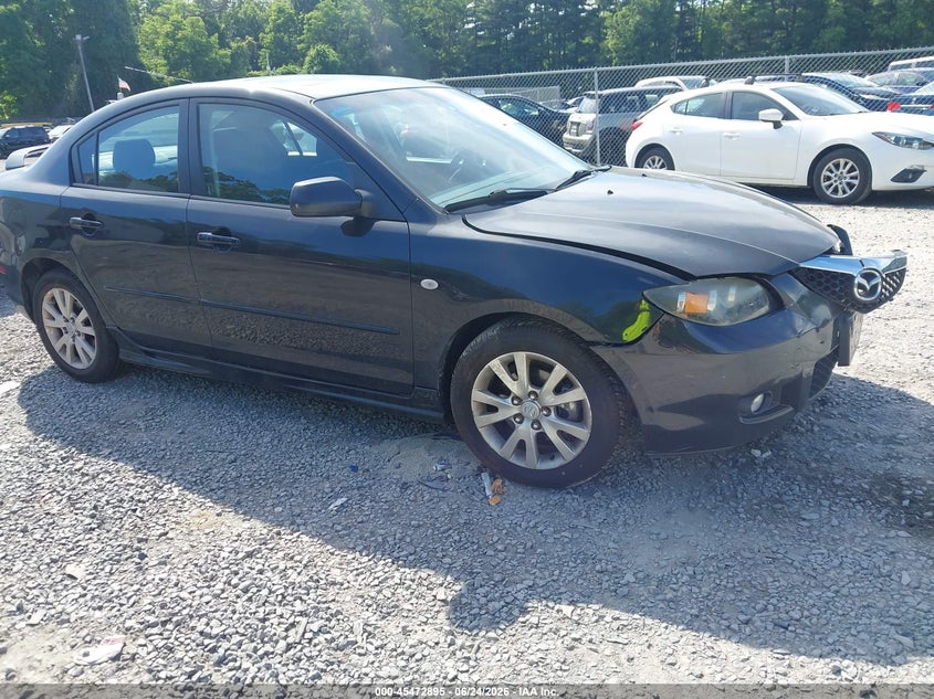 2008 Mazda 3 VIN JM1BK32G481783294 IAAI salvage auction — FRONT END, Mv-907A (New York), sold $225 on 2026-07-14 (photo 1)
