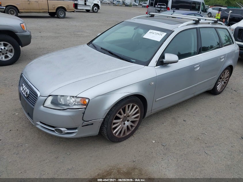 2006 Audi A4 VIN WAUKF78E46A258196 IAAI salvage auction — FRONT END, Bill Of Sale (Washington), sold $1,250 on 2026-07-15 (photo 2)