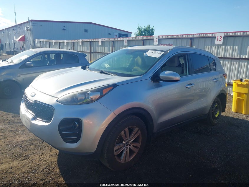 2018 Kia Sportage VIN KNDPMCAC8J7378296 IAAI salvage auction — REAR END, Bill Of Sale (Washington), sold $2,050 on 2026-07-21 (photo 2)