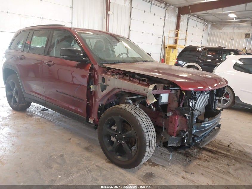 2023 Jeep Grand cherokee VIN 1C4RJHBG9P8808663 IAAI salvage auction — FRONT END, Clear (Michigan), sold $13,600 on 2026-07-23 (photo 1)