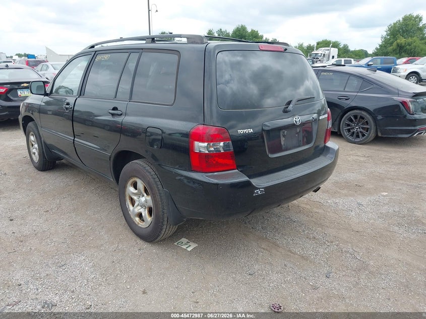 2006 Toyota Highlander VIN JTEGD21A960133494 IAAI salvage auction — NORMAL WEAR, Regular Certificate (Iowa), sold $500 on 2026-07-29 (photo 3)