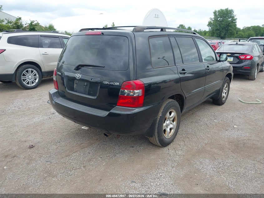 2006 Toyota Highlander VIN JTEGD21A960133494 IAAI salvage auction — NORMAL WEAR, Regular Certificate (Iowa), sold $500 on 2026-07-29 (photo 4)
