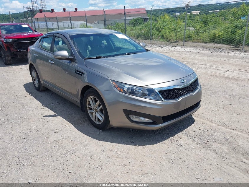 2013 Kia Optima VIN 5XXGM4A7XDG242675 IAAI salvage auction — LEFT FRONT, Salvage (Pennsylvania), sold $600 on 2026-07-28 (photo 1)