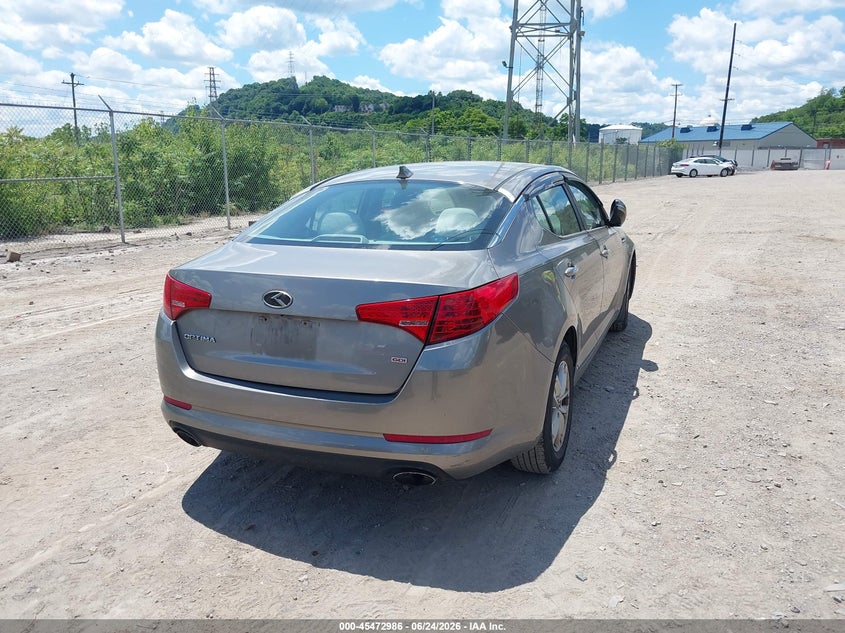 2013 Kia Optima VIN 5XXGM4A7XDG242675 IAAI salvage auction — LEFT FRONT, Salvage (Pennsylvania), sold $600 on 2026-07-28 (photo 4)