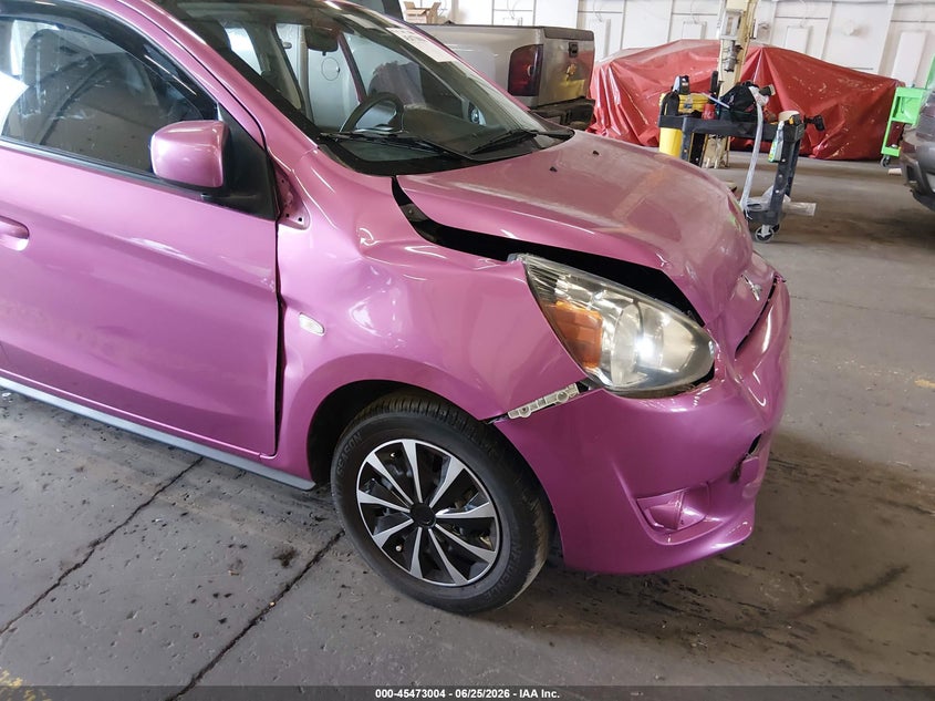 2015 Mitsubishi Mirage VIN ML32A3HJ3FH035505 IAAI salvage auction — FRONT END, Salvage (Oregon), sold $325 on 2026-09-10 (photo 6)