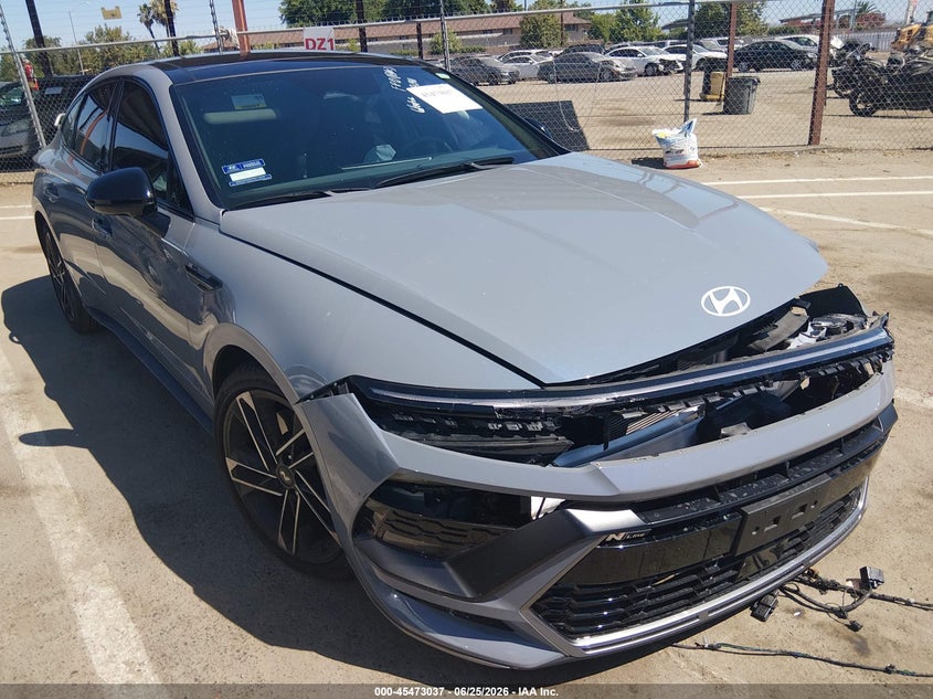 2024 Hyundai Sonata VIN KMHL54JC8RA409977 IAAI salvage auction — FRONT END, Salvage (California), sold $10,700 on 2026-07-28 (photo 1)