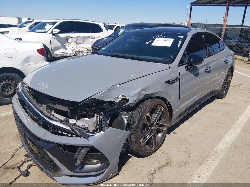 2024 Hyundai Sonata VIN KMHL54JC8RA409977 IAAI salvage auction — FRONT END, Salvage (California), sold $10,700 on 2026-07-28 (photo 2)