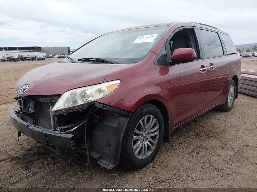 2014 Toyota Sienna VIN 5TDYK3DC3ES427115 IAAI salvage auction — FRONT END, Salvage (Arizona), sold $825 on 2026-07-21 (photo 2)