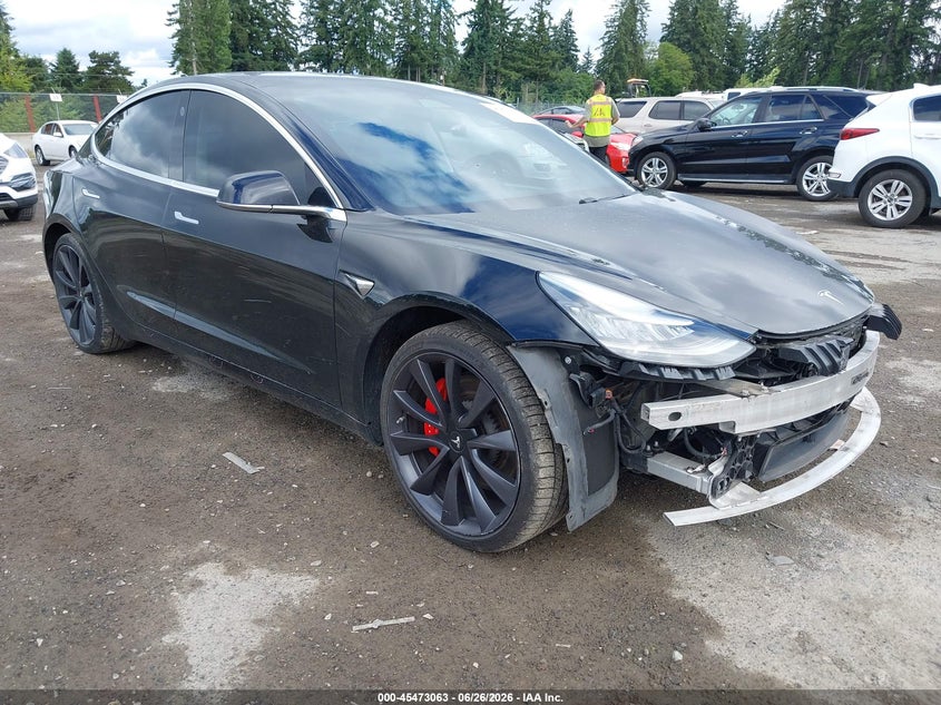2020 Tesla Model 3 VIN 5YJ3E1ECXLF623493 IAAI salvage auction — LEFT SIDE, Bill Of Sale (Washington), sold $9,650 on 2026-07-09 (photo 1)