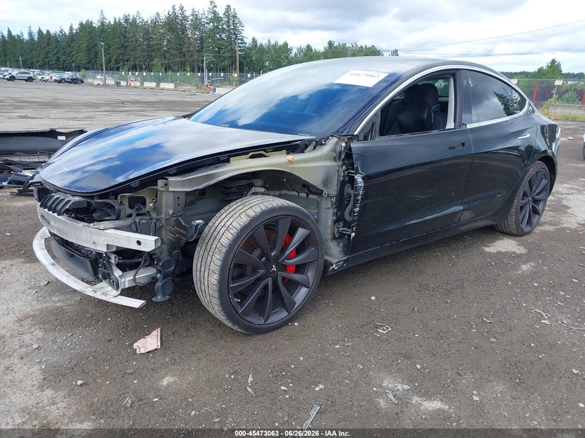 2020 Tesla Model 3 VIN 5YJ3E1ECXLF623493 IAAI salvage auction — LEFT SIDE, Bill Of Sale (Washington), sold $9,650 on 2026-07-09 (photo 2)