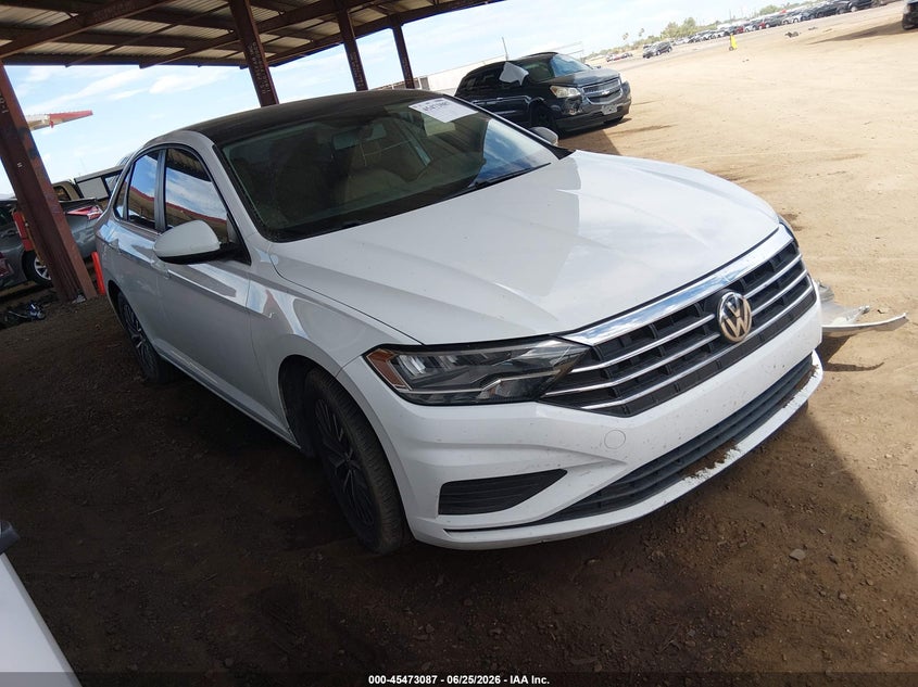 2019 Volkswagen Jetta VIN 3VWCB7BU3KM144977 IAAI salvage auction — LEFT FRONT, Salvage Title, sold $3,300 on 2026-07-27 (photo 1)