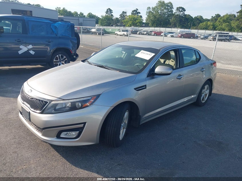2015 Kia Optima VIN KNAGM4A70F5537787 IAAI salvage auction — NORMAL WEAR, Clear (Georgia), sold $1,000 on 2026-07-08 (photo 2)