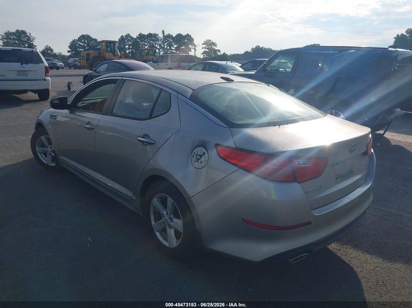 2015 Kia Optima VIN KNAGM4A70F5537787 IAAI salvage auction — NORMAL WEAR, Clear (Georgia), sold $1,000 on 2026-07-08 (photo 3)