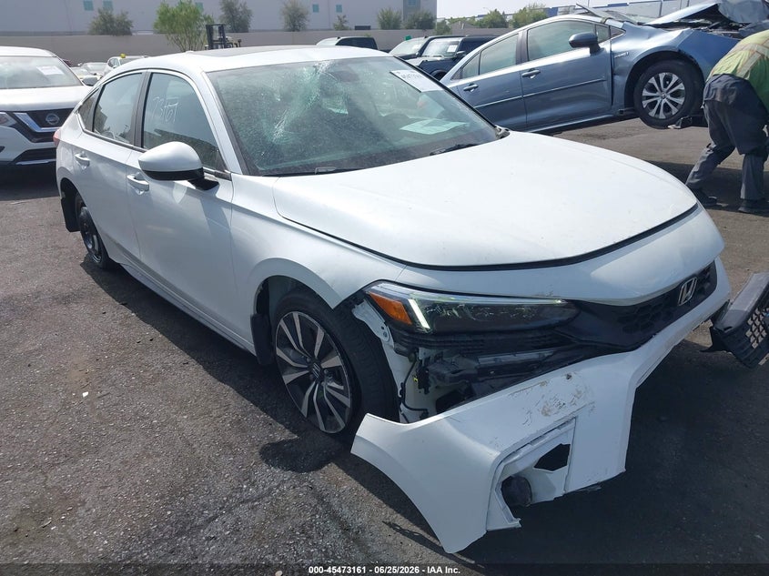 2022 Honda Civic VIN 19XFL1H7XNE003804 IAAI salvage auction — FRONT END, Salvage Certificate (California), sold $7,550 on 2026-07-10 (photo 1)