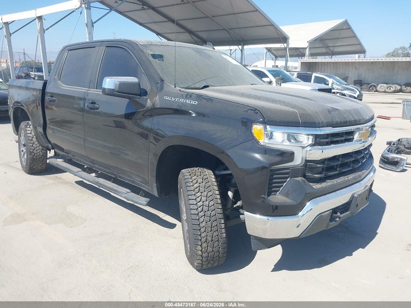 2022 Chevrolet Silverado VIN 1GCUDDED0NZ501448 IAAI salvage auction — REAR END, Salvage Title, sold $12,600 on 2026-07-29 (photo 1)