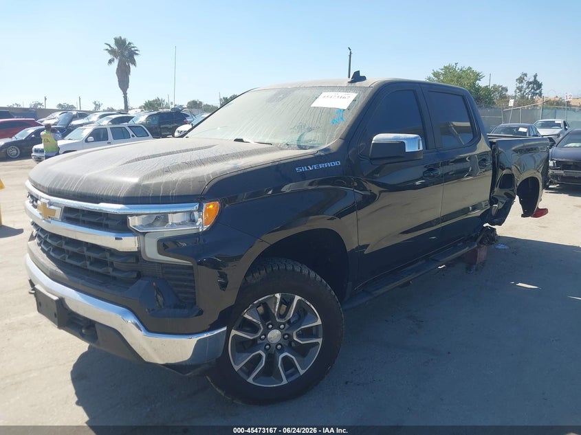 2022 Chevrolet Silverado VIN 1GCUDDED0NZ501448 IAAI salvage auction — REAR END, Salvage Title, sold $12,600 on 2026-07-29 (photo 2)