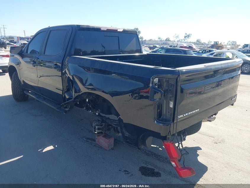 2022 Chevrolet Silverado VIN 1GCUDDED0NZ501448 IAAI salvage auction — REAR END, Salvage Title, sold $12,600 on 2026-07-29 (photo 3)