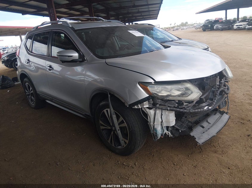 2017 Nissan Rogue VIN JN8AT2MV3HW014663 IAAI salvage auction — FRONT END, Salvage Title, sold $2,350 on 2026-07-28 (photo 1)