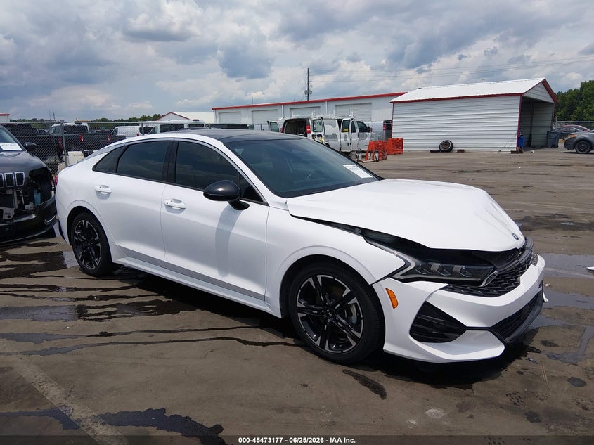 2021 Kia K5 VIN 5XXG64J26MG010539 IAAI salvage auction — FRONT END, Salvage Title, sold $4,800 on 2026-07-26 (photo 1)