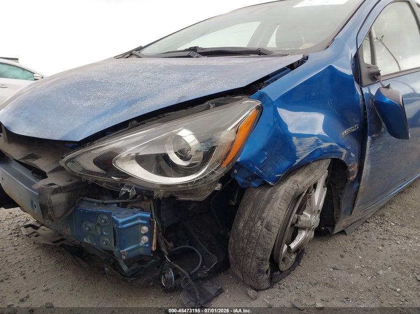 2016 Toyota Prius c VIN JTDKDTB38G1136743 IAAI salvage auction — LEFT FRONT, Salvage Certificate (California), sold $1,525 on 2026-07-22 (photo 6)