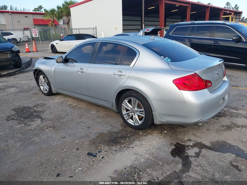 2013 Infiniti G VIN JN1CV6AP9DM304989 IAAI salvage auction — LEFT FRONT, Salvage Title, sold $1,775 on 2026-07-13 (photo 3)