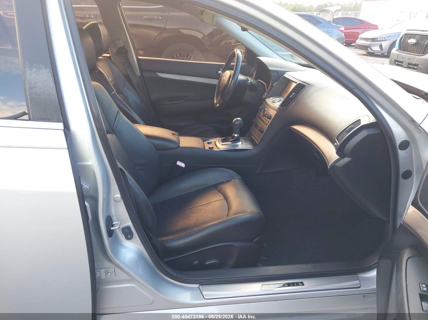 2013 Infiniti G VIN JN1CV6AP9DM304989 IAAI salvage auction — LEFT FRONT, Salvage Title, sold $1,775 on 2026-07-13 (photo 5)