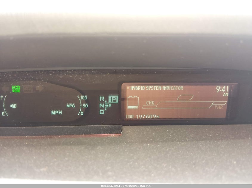 2011 Toyota Prius VIN JTDKN3DU1B5350395 IAAI salvage auction — NORMAL WEAR, Clear (Tennessee), sold $625 on 2026-07-30 (photo 7)
